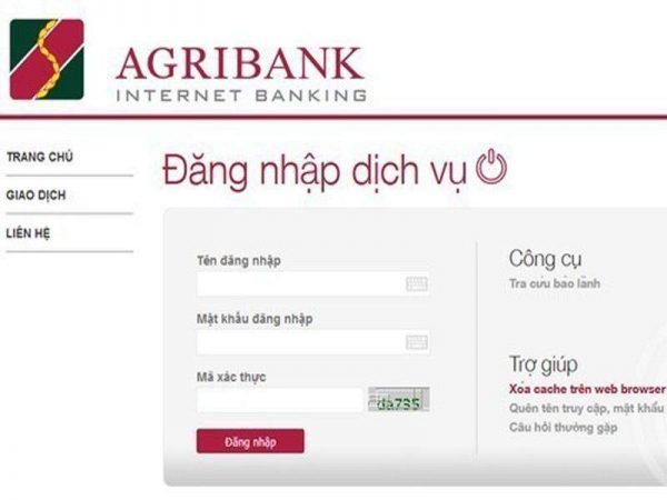 Kiểm tra số dư ngân hàng Agribank qua Internet Banking