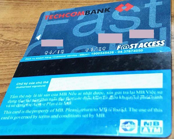 Thẻ ATM nội địa Techcombank