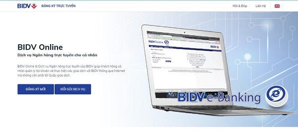 Đăng ký dịch vụ BIDV Online