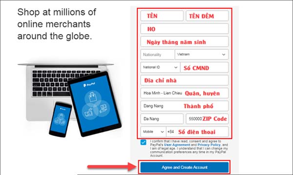 Cách mở tài khoản Paypal nhanh chóng