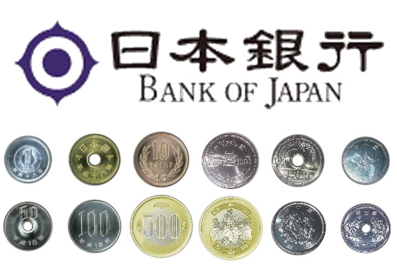Các mệnh giá đồng Yên bằng tiền kim loại