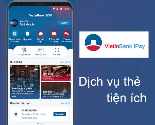 Ứng dụng VietinBank iPay đang được sử dụng phổ biến hiện nay